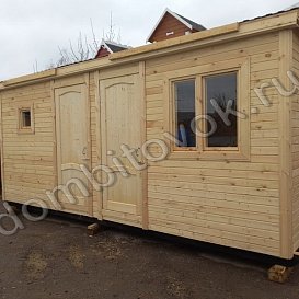 Бытовка с двумя комнатами на дачу