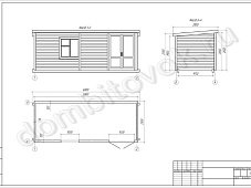 Бытовка стандарт с двумя распашными дверьми фото