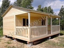 Дачный домик с открытой верандой фото