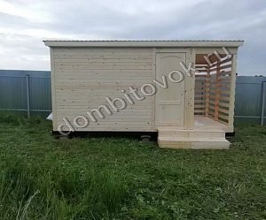 №6 Хозблок с дровником для дачи