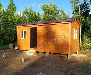 №15 Бытовка дачная стандарт и два окна 1х1м (утепленная)