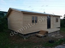 Дачный дом с прихожей, двумя комнатами и кухней фото