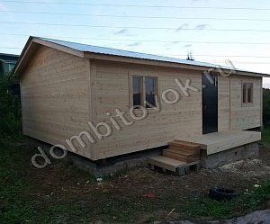 №15 Дачный дом с прихожей, двумя комнатами и кухней